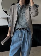 Libern tuck denim pants