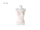 Roger Layered Lace Color Matching Mesh Sleeveless