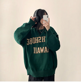 シオボールドレタリングボクシーラウンドニット