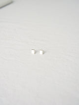 [MADE] Silver925_オールシルバーバゲット_ピアス (2colors)