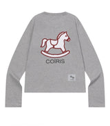 CRAYON PONY GRAPHIC LONG SLEEVE T (4COLOR)