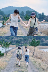 BUTTON SLACKS SHORTS (CHARCOAL)