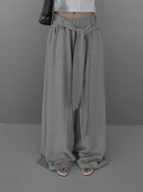 Tie Maxi Wide Sweatpants