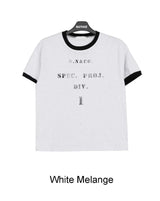 Decen Lettering Ringer Short Sleeve T-shirt