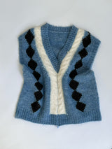 Detail V-neck Knit Vest Vest
