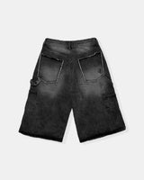 NOX Carpenter Raw-Cut Bermuda Denim