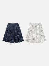 Dot Flow Midi Skirt (2c)