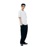 WIDE STRAIGHT FIT PANTS [BLACK]