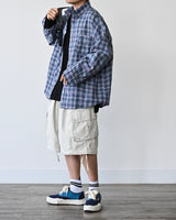 AF SEERSUCKER CHECK SHIRT BLUE