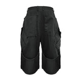 VTG BACK BOOTS CARGO SHORTS_BLACK