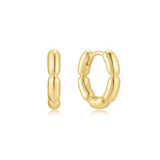 ゴールドパピーヒュージフープ 14k ゴールドメッキ + 925シルバーピアス E069-02G