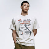 ラウディーズベースボールTシャツ_オートミール