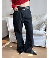 [Unisex] Black golgi flare denim pants