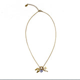 evil eye lucky symbol charms necklace gold