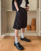 Bion Stitch Bermuda Denim Pants