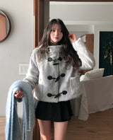 [wool 20%] ドーソンヘアリーフードダッフルコート