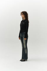 cut line jacket (black)