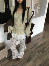 needs frill shirring blouse t
