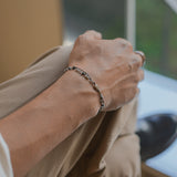 Positivity, double line bracelet_November Birthstone