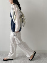 Ver Tencel See-through Loose Fit Shirt