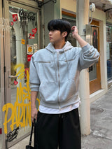 Heaton hevy rivet hood zipup