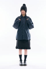 Eric fade washed padded shirt