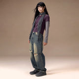 BTB : RAW EDGE BALLON JEANS [VINTAGE BLUE]