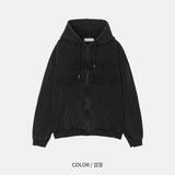 Nerv Pigment Hooded Zip Up (3color)