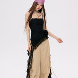Eyelet Lace Frill Camisole Top
