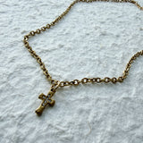 Retro Cross Pendant Necklace