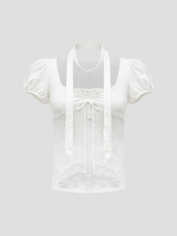 ヴェラフリルストラップTシャツ