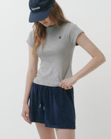 [MADE] Elo, lettering basic short-sleeved T-shirt