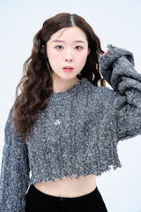 ロングスリーブミックスニット / long sleeve mix knit