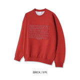 LMN ローレンカルチャー刺繡オーバーサイズフィットスウェットシャツ (4 colors)