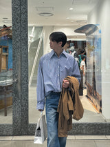 ASCLO Overfit Balloon Stripe Shirt (2color)