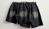 Meli Pintuck Denim Bermuda Shorts [Short & Long Selection*]