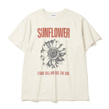 サンフラワーTシャツ_オートミール