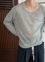 [Unisex] Linen stripe banding pants(2color)