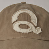 ウォッシードロゴボールキャップ (Beige/White)