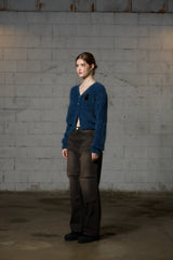 DIANA KNIT CARDIGAN / BLUE