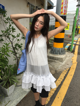 frilly pop dress (2color)