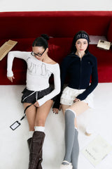 Luv Dept / Ruffle Knee-High Socks 