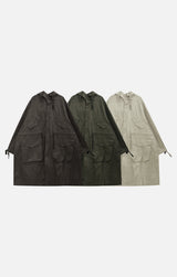 Fine Over Long Hooded Jacket 3C