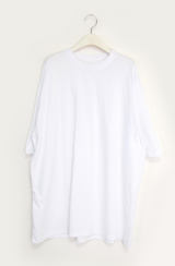(UNISEX)ivory boxy T