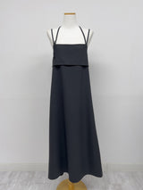 Halter Neck A-Line Long One-Piece