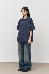 Fill Washed Wide Denim