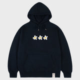 [UNISEX]3ペインティングフラワースマイルフーディー