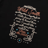Wild South Lettering Tshirts Black
