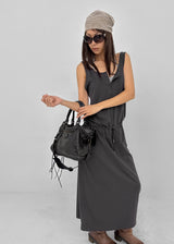 [MADE] Hishi String Sleeveless Long Dress