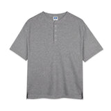 スタンダードワッフルヘンリーネック半袖Tシャツ(3color)